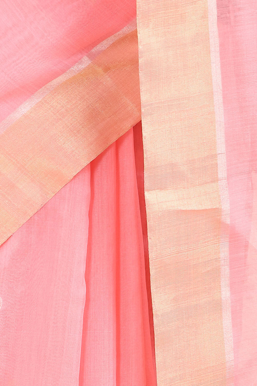 Light Pink Pure Silk Cotton Chanderi Saree image number null