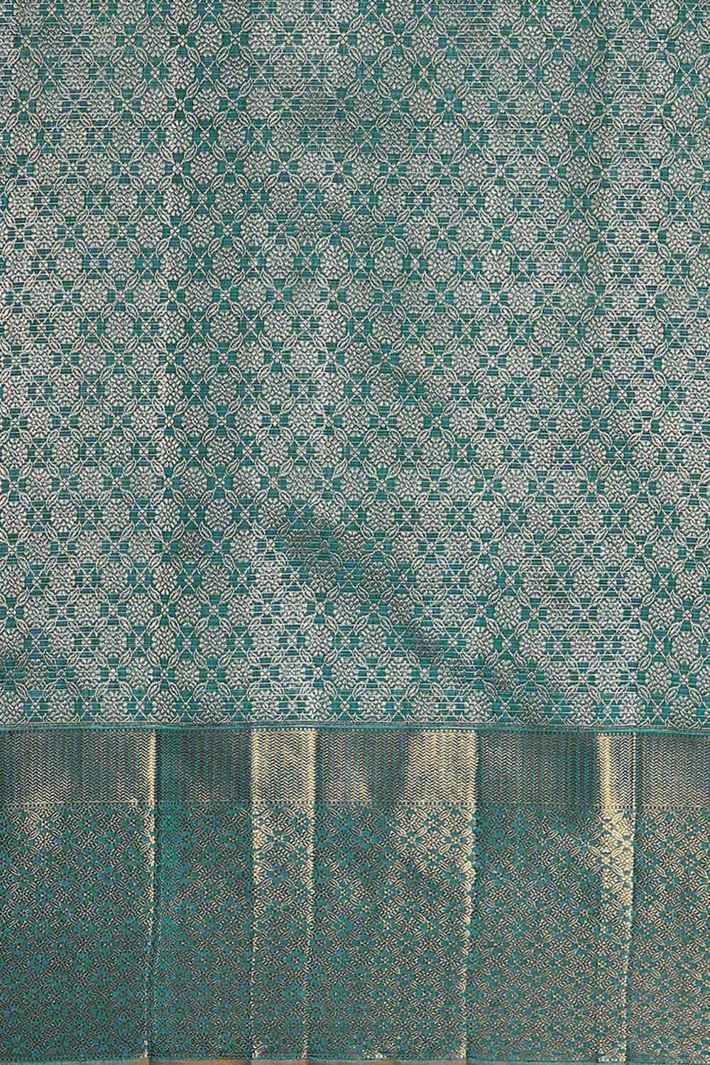 Blue Pure Silk Kanjivaram Saree image number null