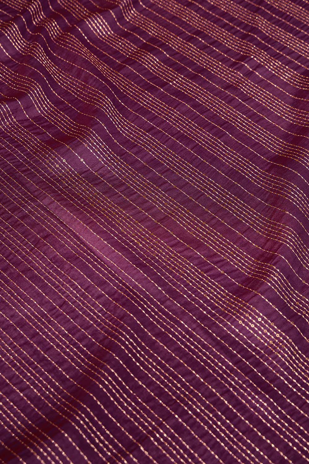 Dark Pink Silk Modal Embroidered Saree image number null