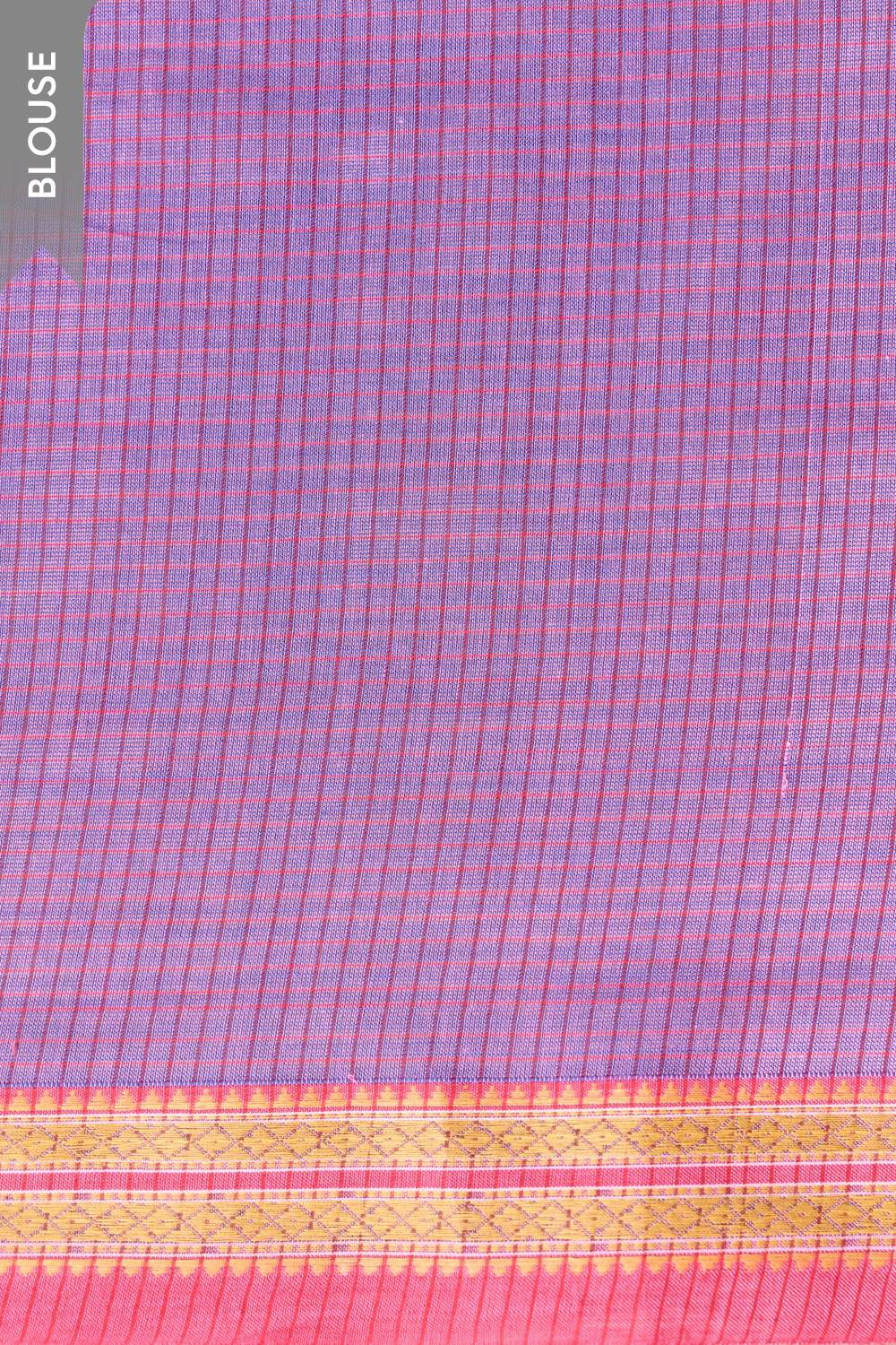 Light Violet Maharashtra Woven Pure Cotton Saree image number null