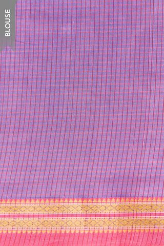 Light Violet Maharashtra Woven Pure Cotton Saree thumbnail image number null