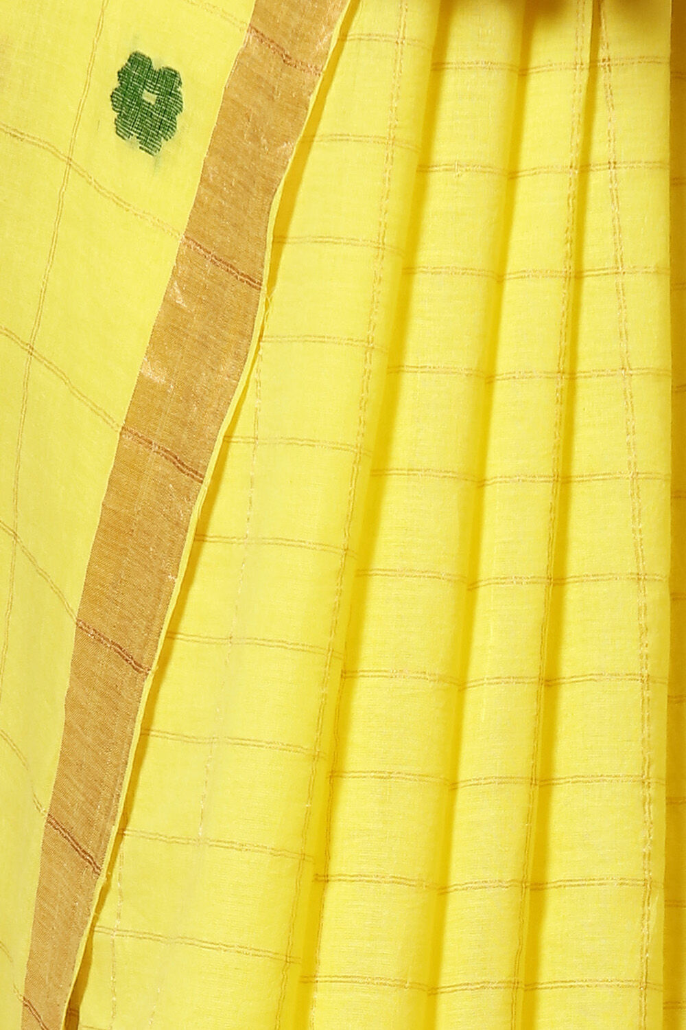 Light Yellow Cotton Pure Khadi Jamdani Saree image number null
