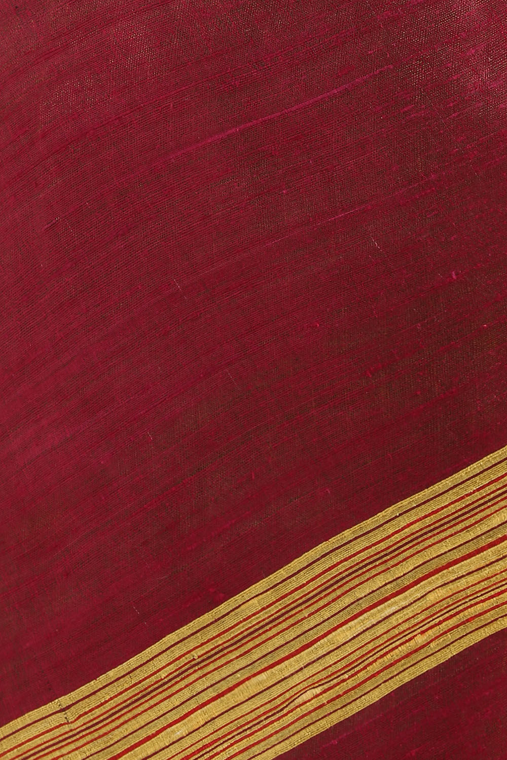 Red Pure Tussar Silk Bhagalpuri Saree image number null