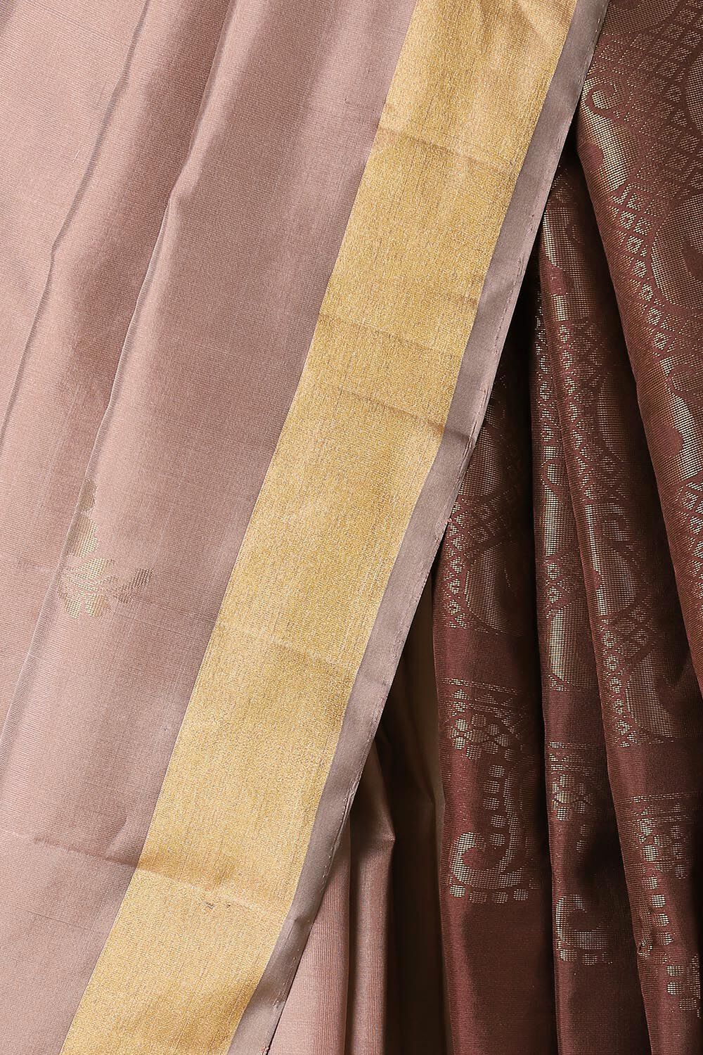 Light Pink Pure Silk South Saree image number null