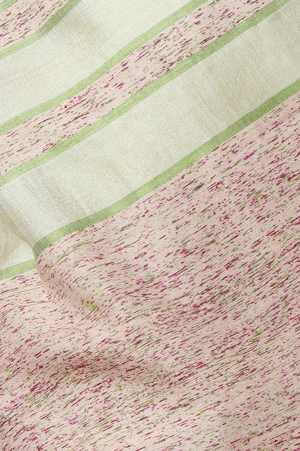 Light Green Pure Tussar Silk Woven Saree image number null