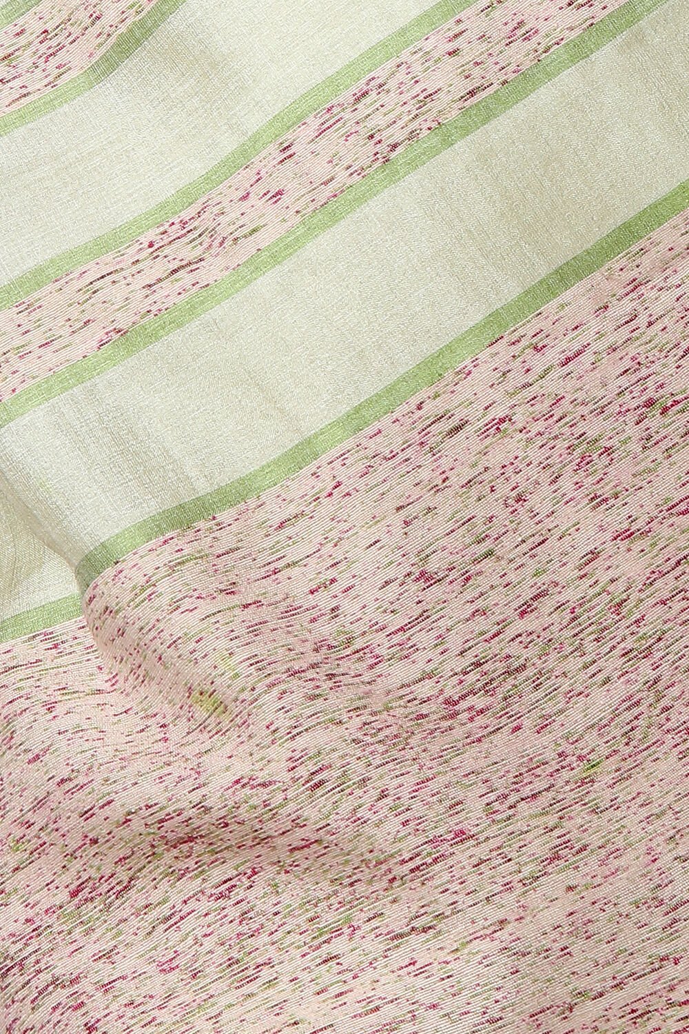 Light Green Pure Tussar Silk Woven Saree image number null