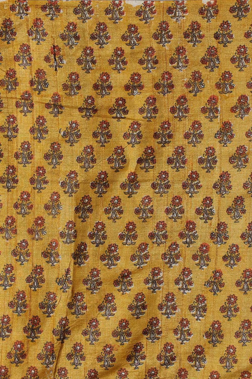 Beige Pure Tussar Silk Embroidered Saree image number null