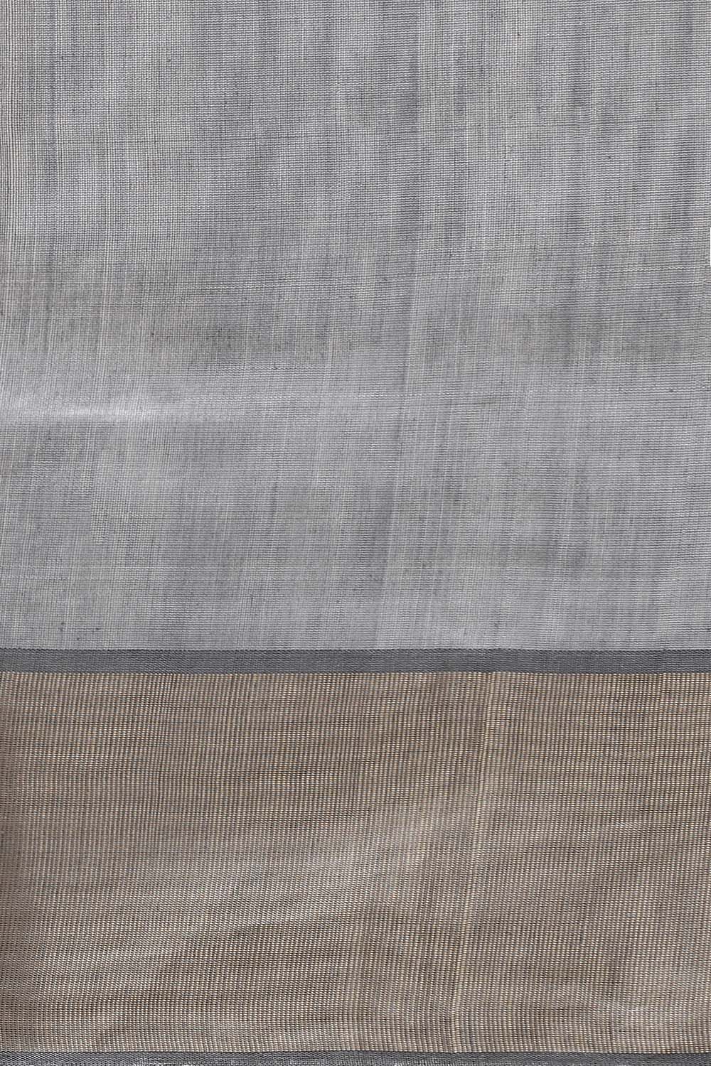 Grey Pure Tussar Silk Bhagalpuri Saree image number null