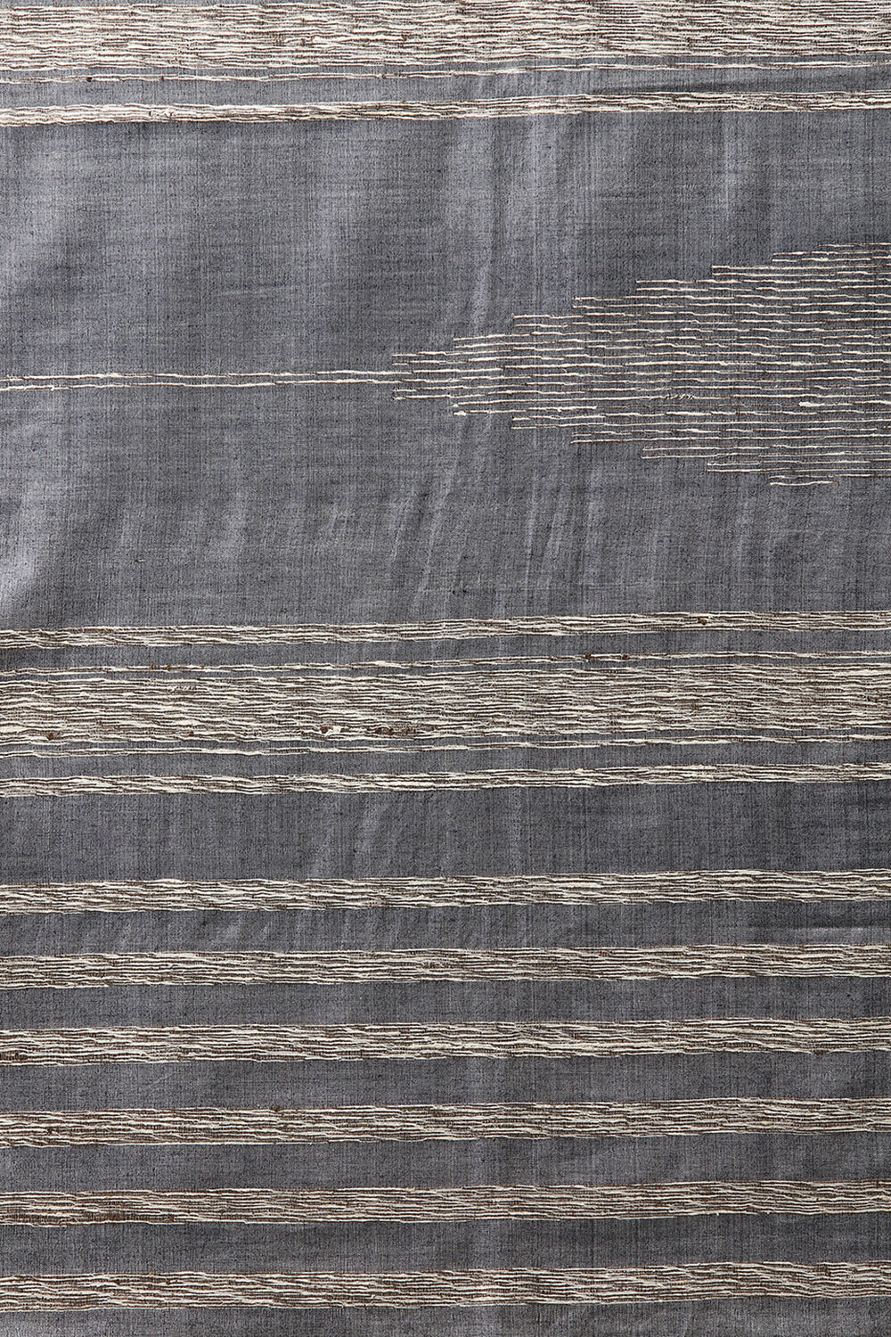 Grey Pure Tussar Woven Saree image number null