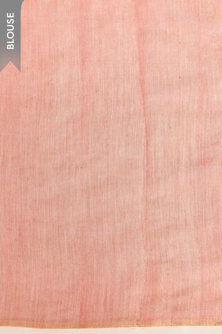 Light Red Pure Tissue Cotton Woven Saree thumbnail image number null