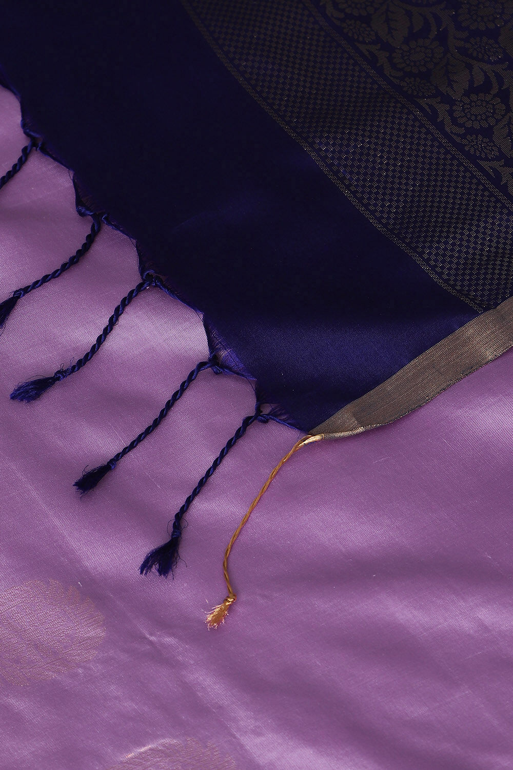 Light Violet Pure Silk South Saree image number null