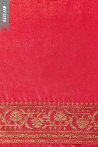 Red Pure Viscose Woven Saree thumbnail image number null