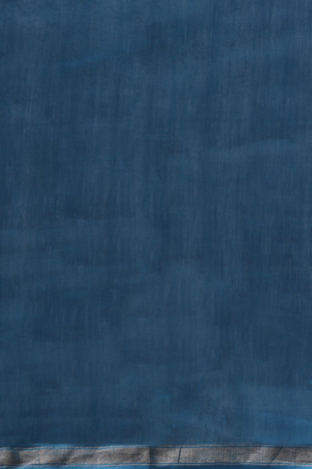 Blue Pure Silk Linen Embroidered Saree image number null