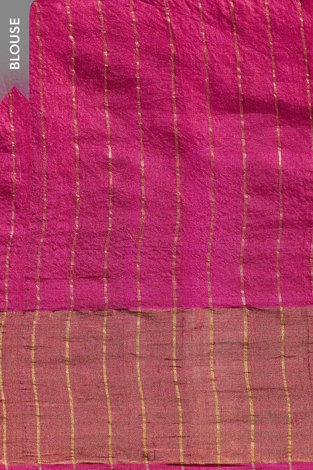 Pink Rajasthan Pure Tussar Silk Tie and Dye Shibori Saree image number null