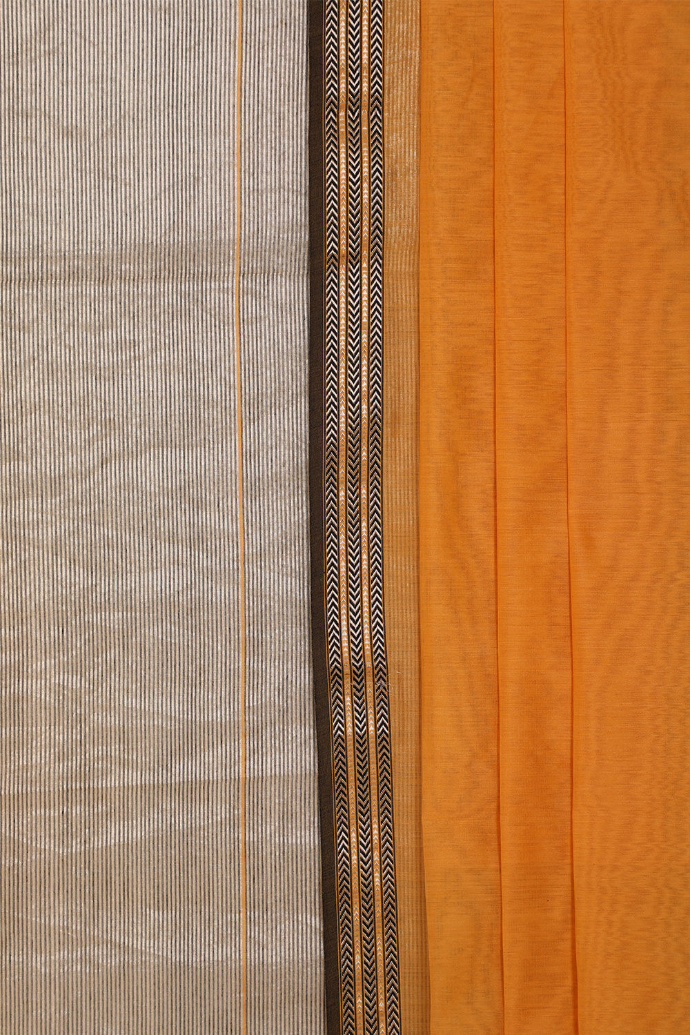 Brown Woven Pure Silk Tissue Unstitched Suit Set image number null