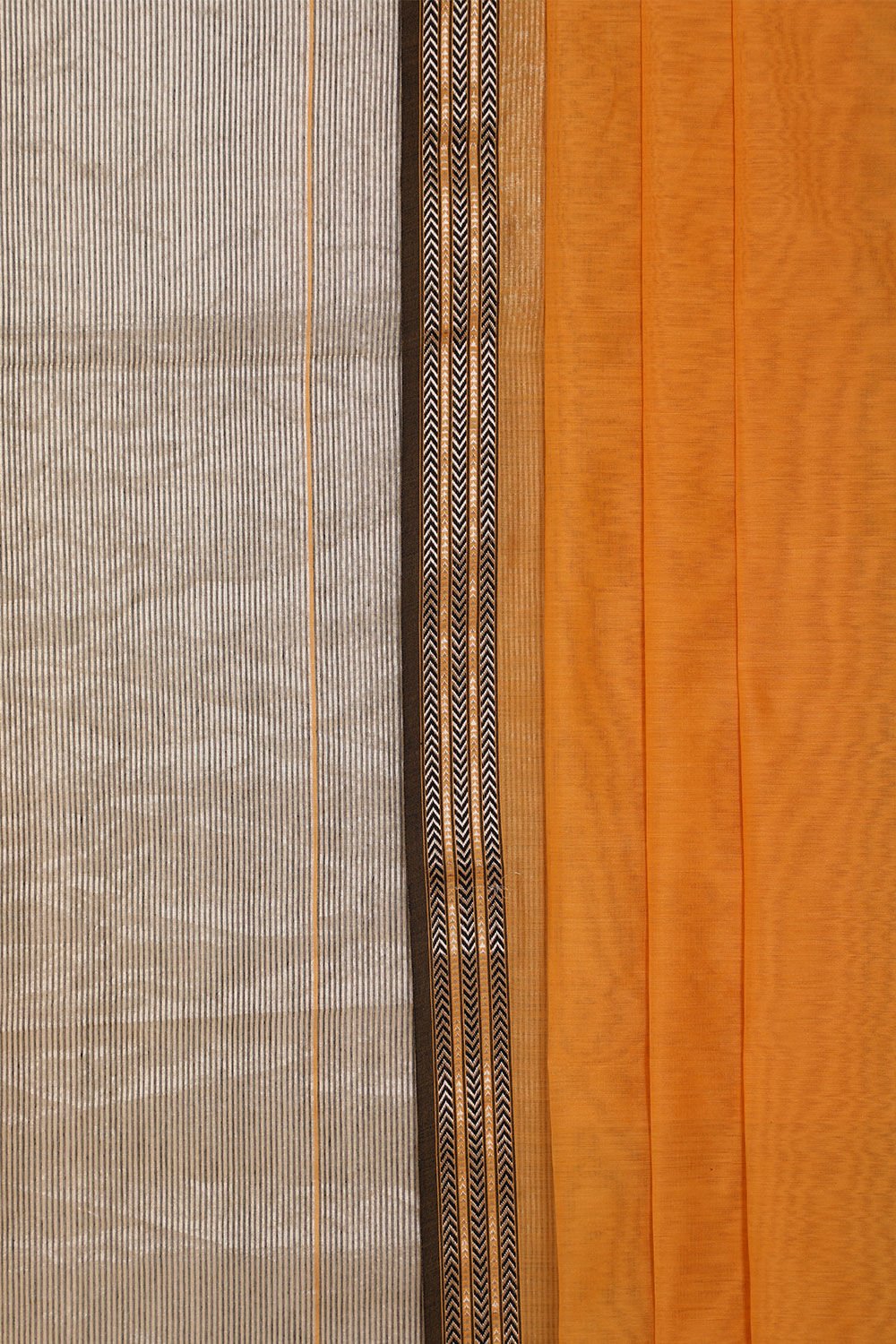 Brown Woven Pure Silk Tissue Unstitched Suit Set image number null