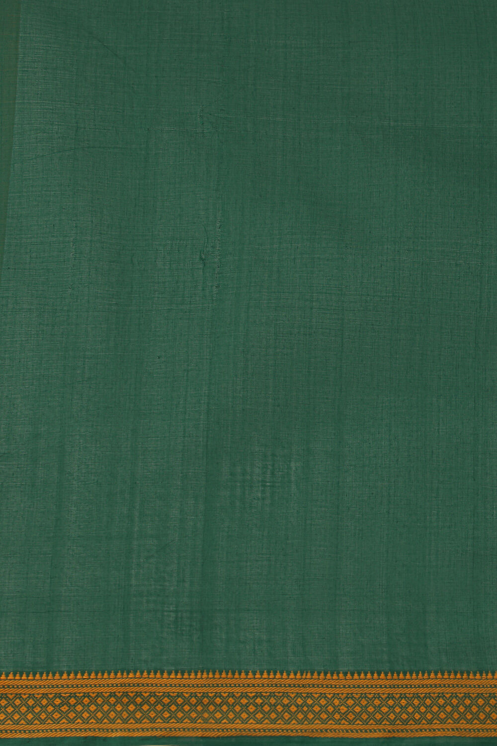 Dark Green Pure Cotton Woven Mangalgiri Saree image number null