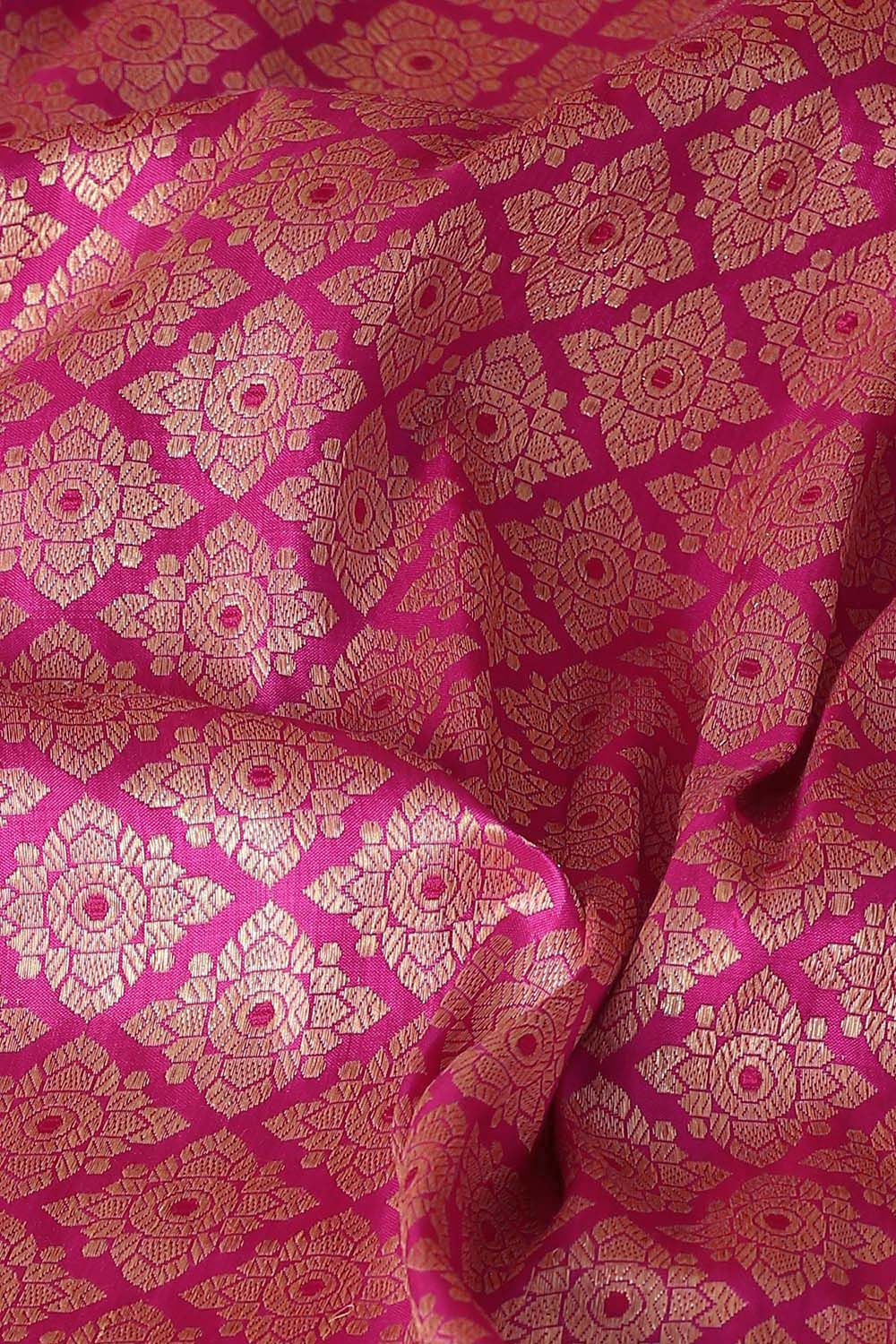 Pink Pure Silk Banarasi Brocade Saree image number null