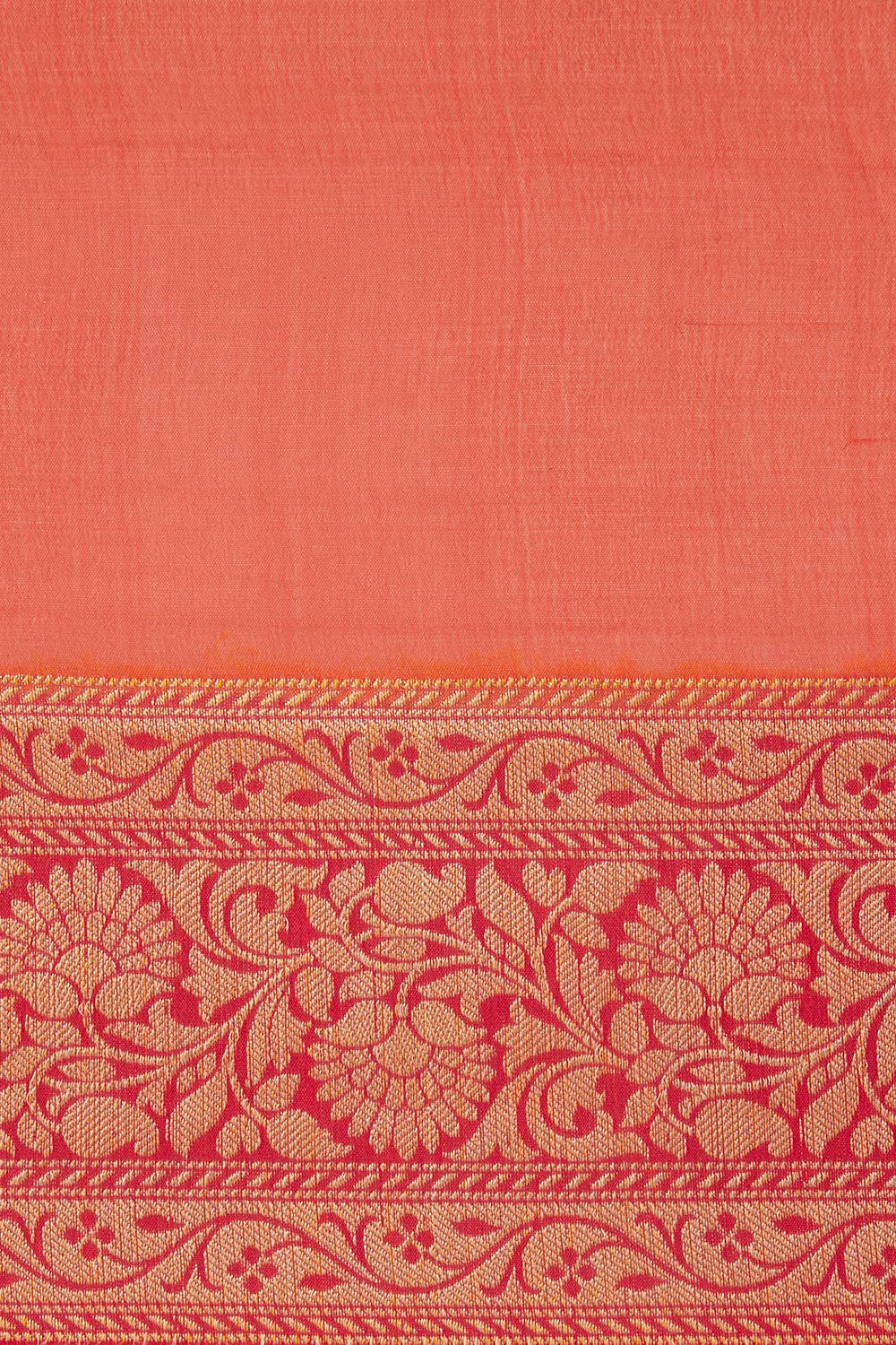 Multicolored Pure Georgette Banarasi Brocade Saree image number null
