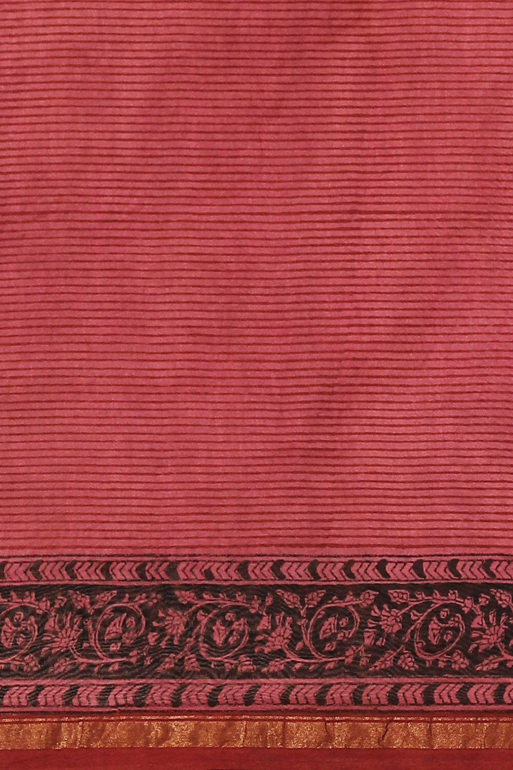 Pink Pure Silk Cotton Bagru Printed Saree image number null