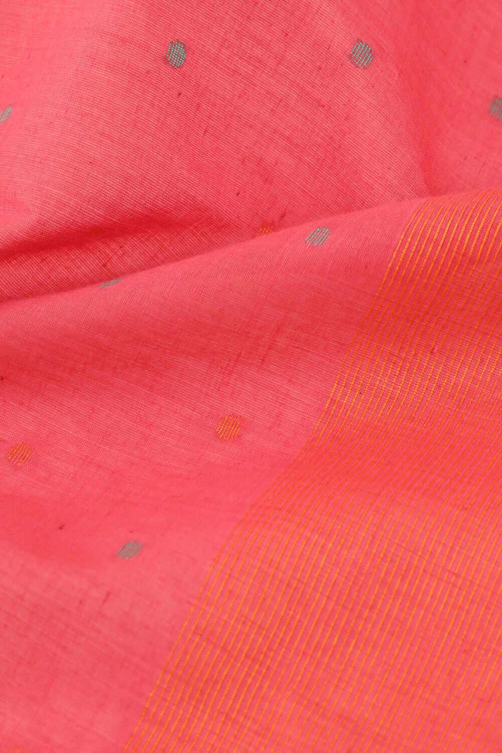 Pink Pure Cotton Bengal Jamdani Saree image number null