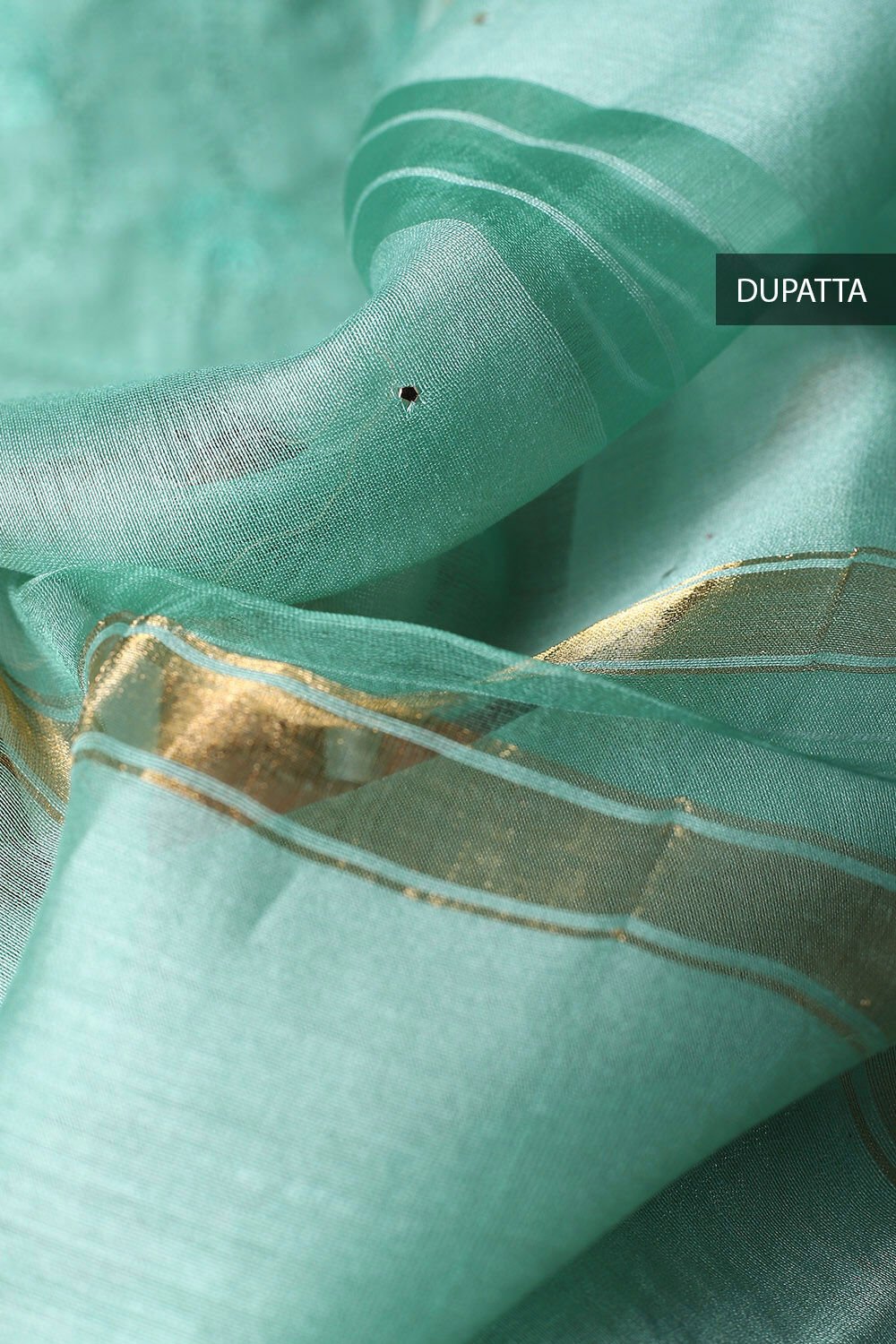 Light Green Tussar Embroidered Unstitched Suit Set image number null
