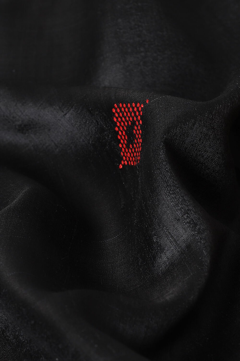 Black Pure Tussar Silk Bhagalpuri Saree image number null