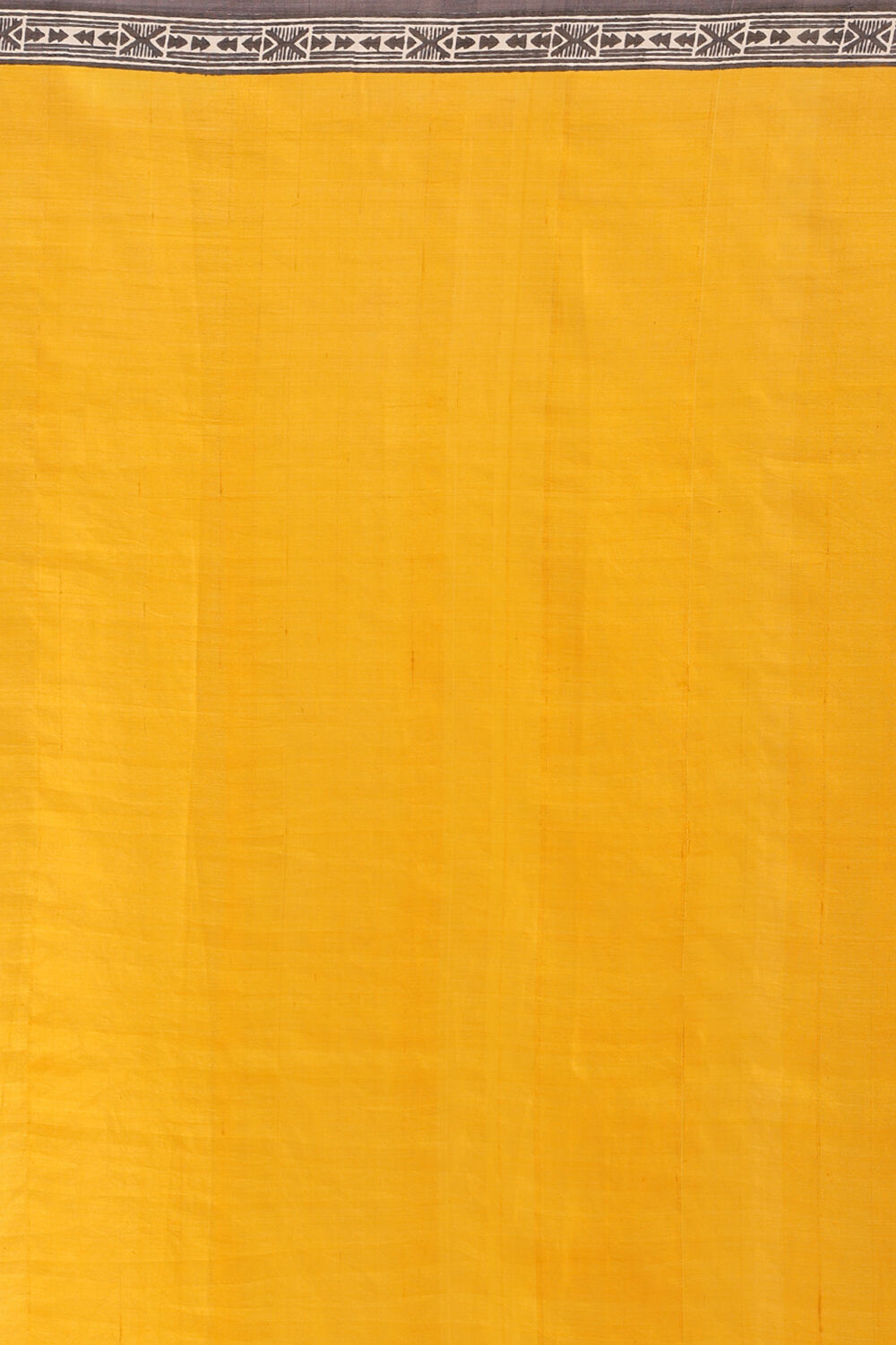 Offwhite Hand Blockprinted Pure Silk Saree image number null