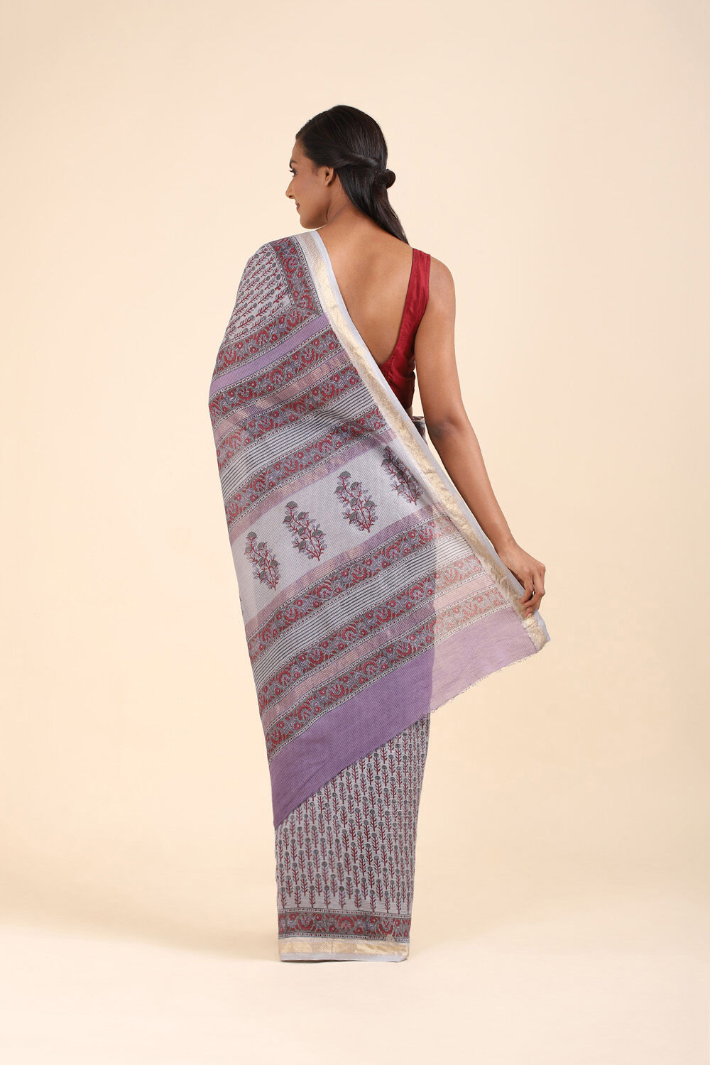 Sanganeri print store cotton sarees online