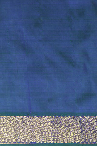 Blue Woven Pure Silk Kanjivaram Saree thumbnail image number null