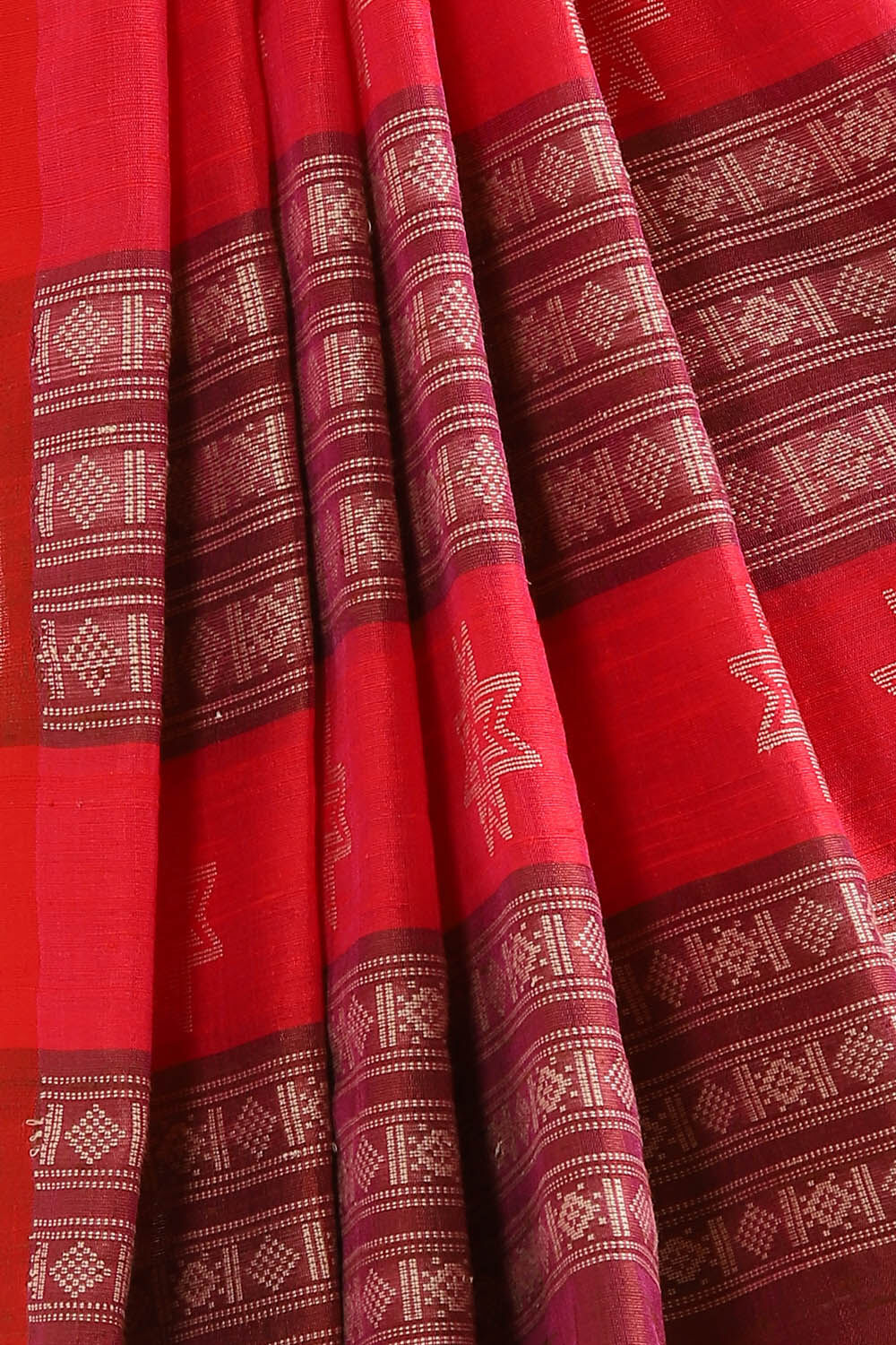 Brown Pure Silk Woven Saree image number null