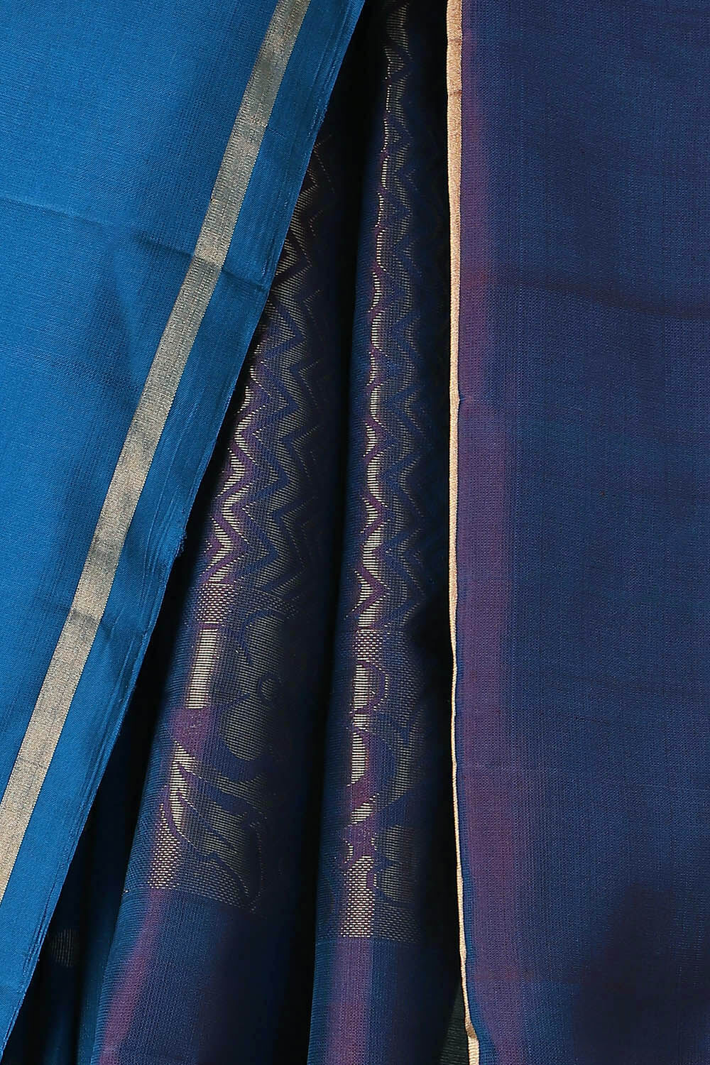 Blue Pure Silk South Saree image number null
