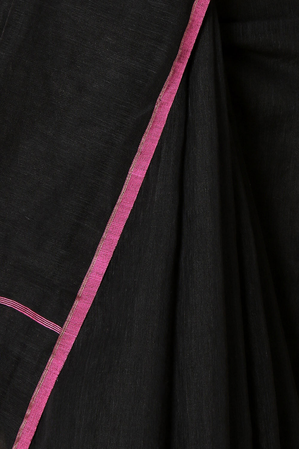 Black Pure Silk Cotton Jamdani Saree image number null