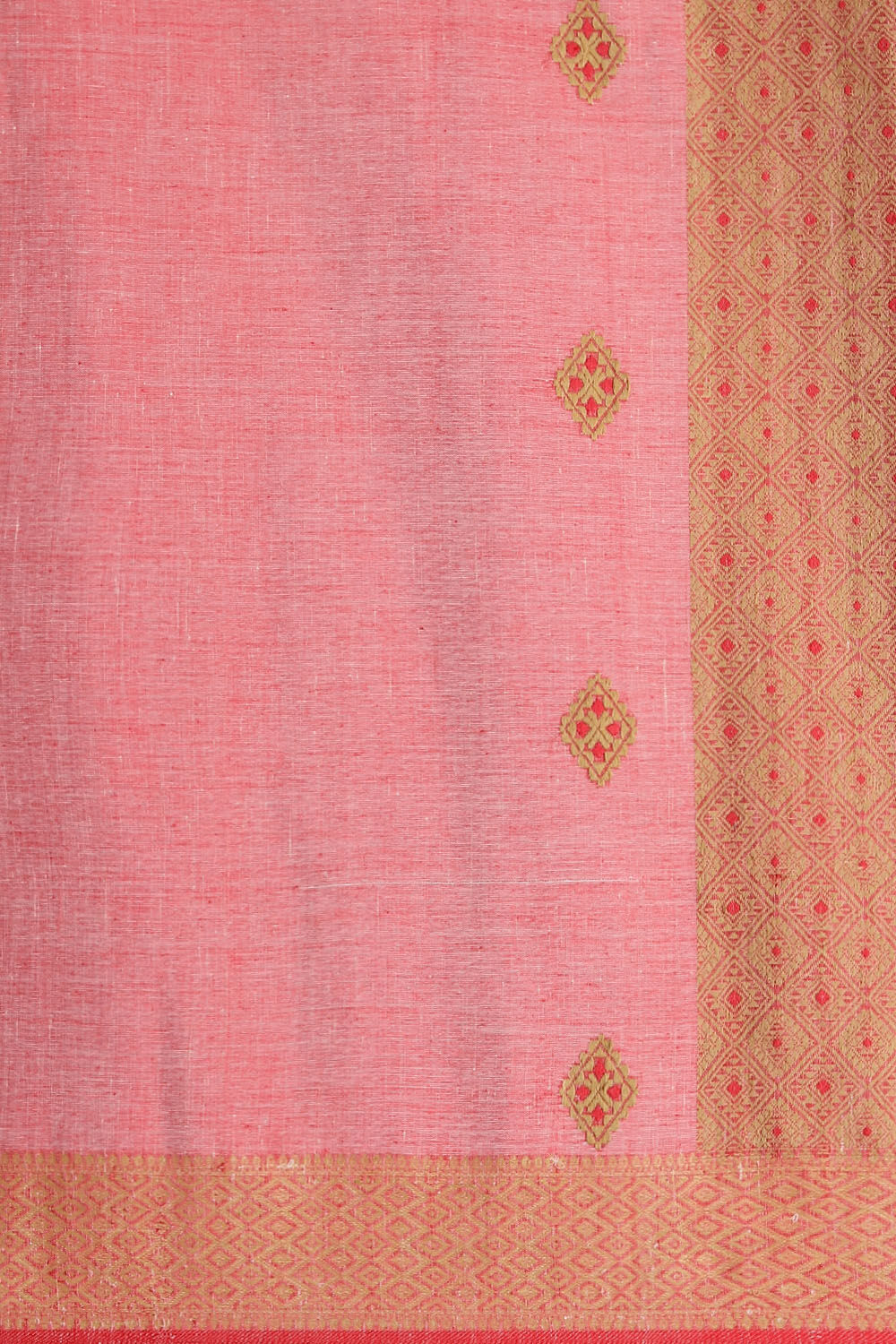 Red Modal Eri Assam Saree image number null