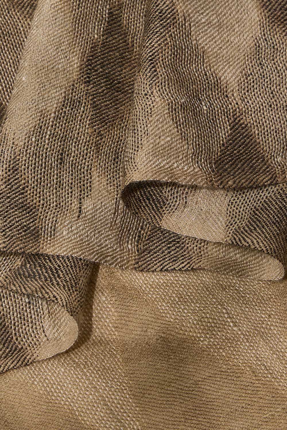 Brown Kashmiri Ikat Pashmina Stole image number null