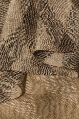 Brown Kashmiri Ikat Pashmina Stole thumbnail image number null
