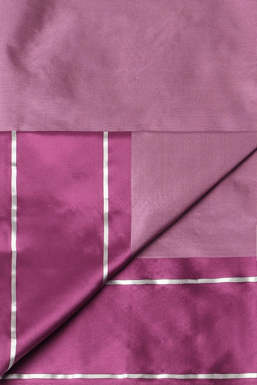 Violet Pure Silk Banarasi Tanchoi Saree image number null