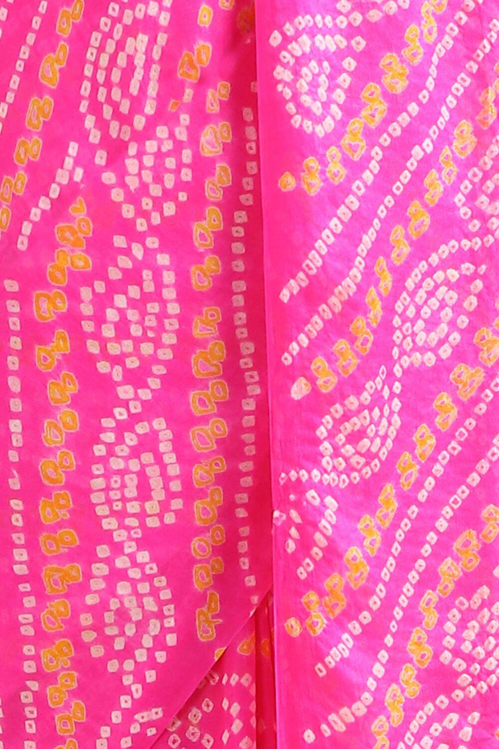 Pink Pure Georgette Bandhani Saree image number null