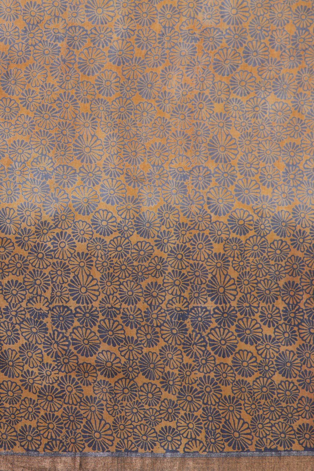 Grey Chattisgarh Pure Tussar Silk Hand Painted Saree image number null