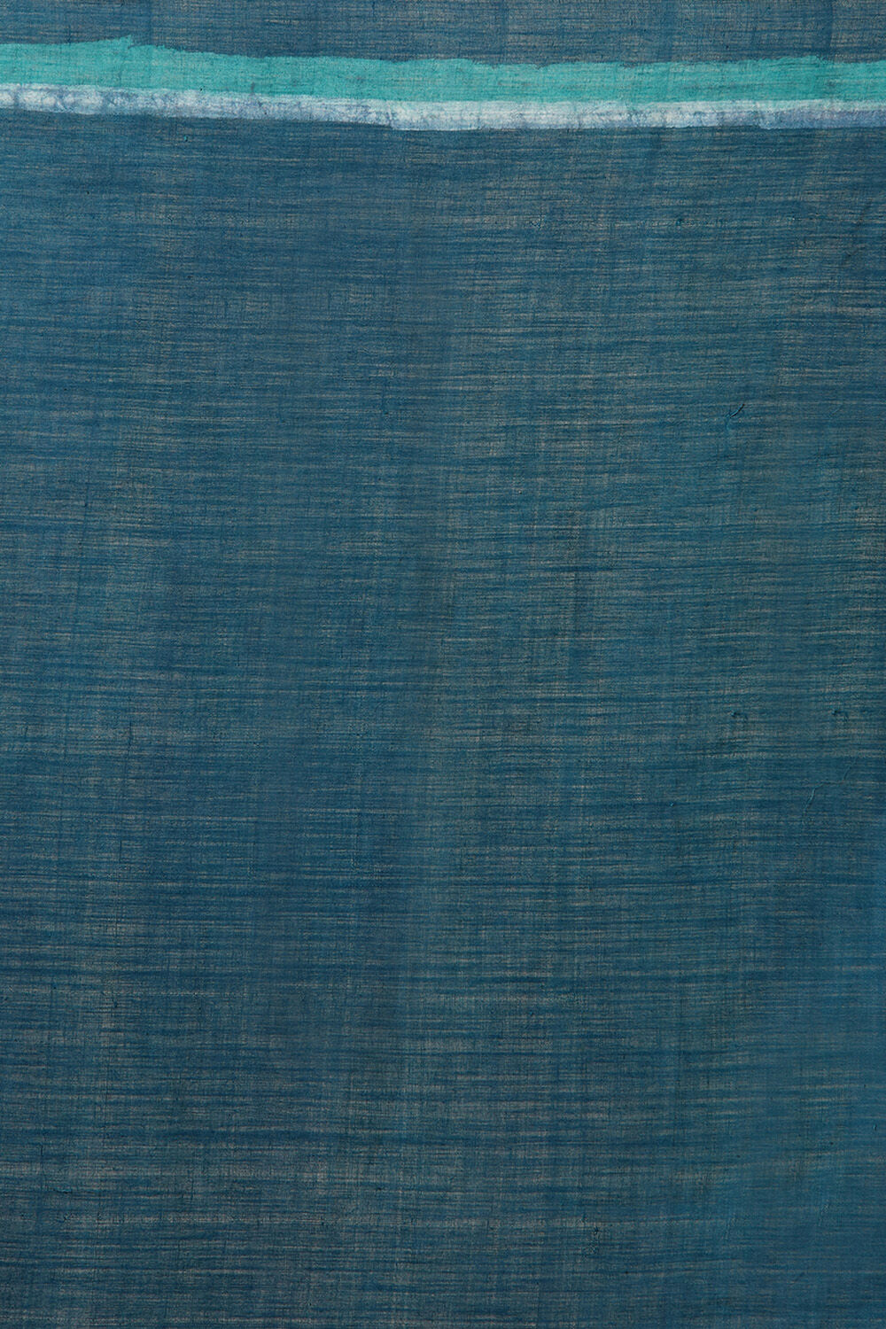 Blue Pure Khadi Cotton Dabu Printed Saree image number null