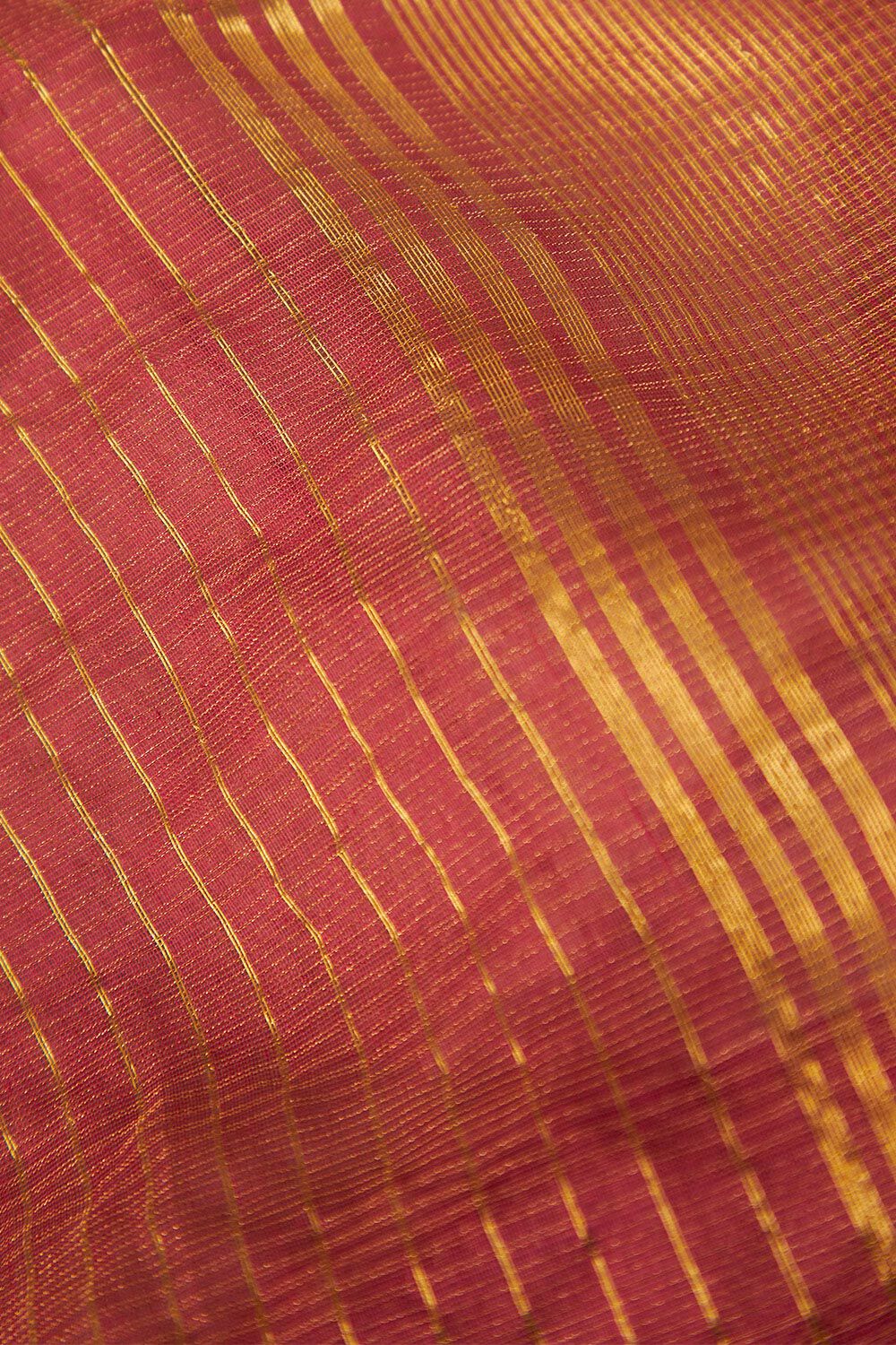 Brown Woven Pure Tissue Cotton Maheshwari Saree image number null