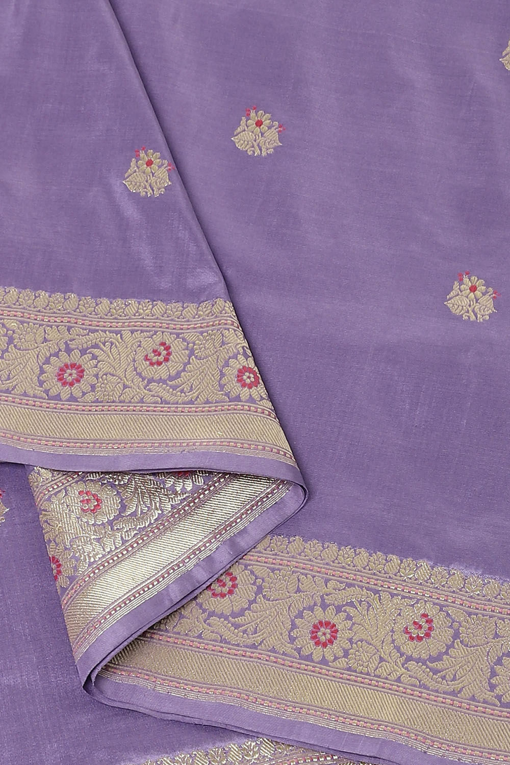 Purple Pure Silk Banarasi Saree image number null