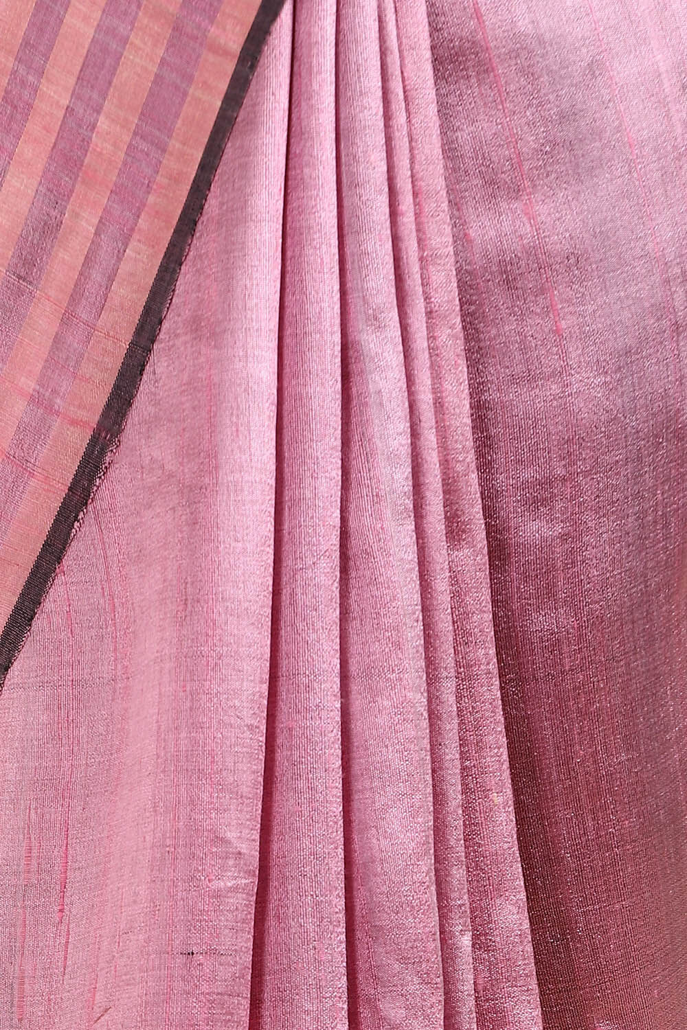 Light Pink Pure Tussar Silk Bhagalpuri Saree image number null