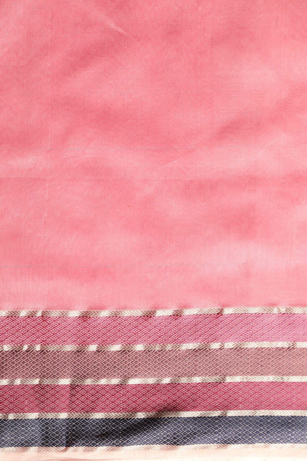Pink Pure Silk Cotton Woven Maheshwari Saree image number null