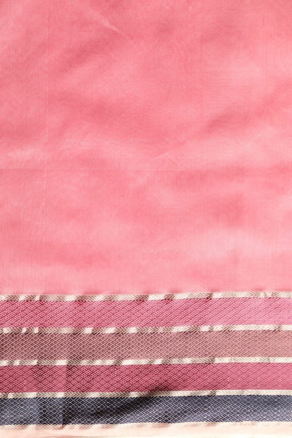 Pink Pure Silk Cotton Woven Maheshwari Saree image number null