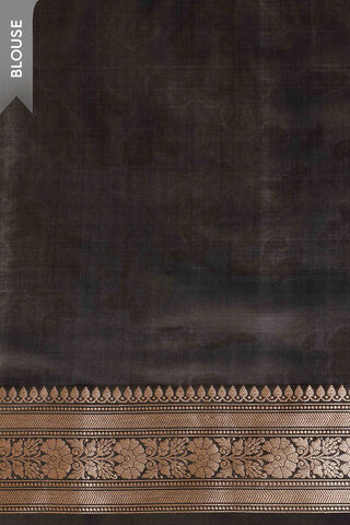 Black Silk Viscose Cutwork Banarasi Saree thumbnail image number null