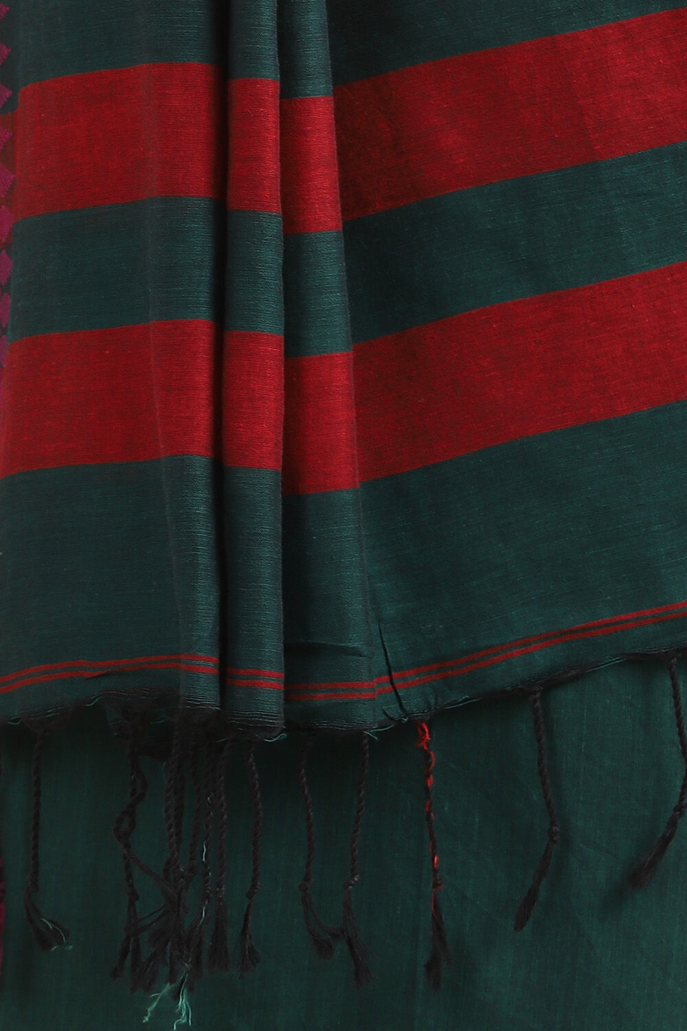 Green Pure Cotton Bengal Saree image number null