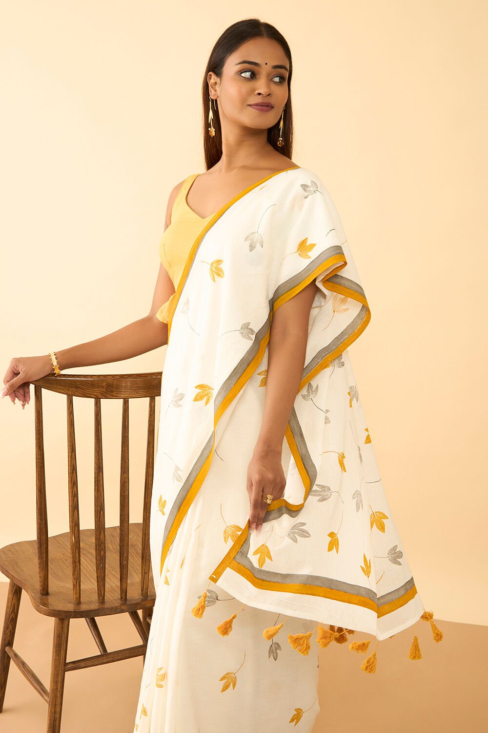 Khadi Saree Buy Khadi Sarees Online Taneria