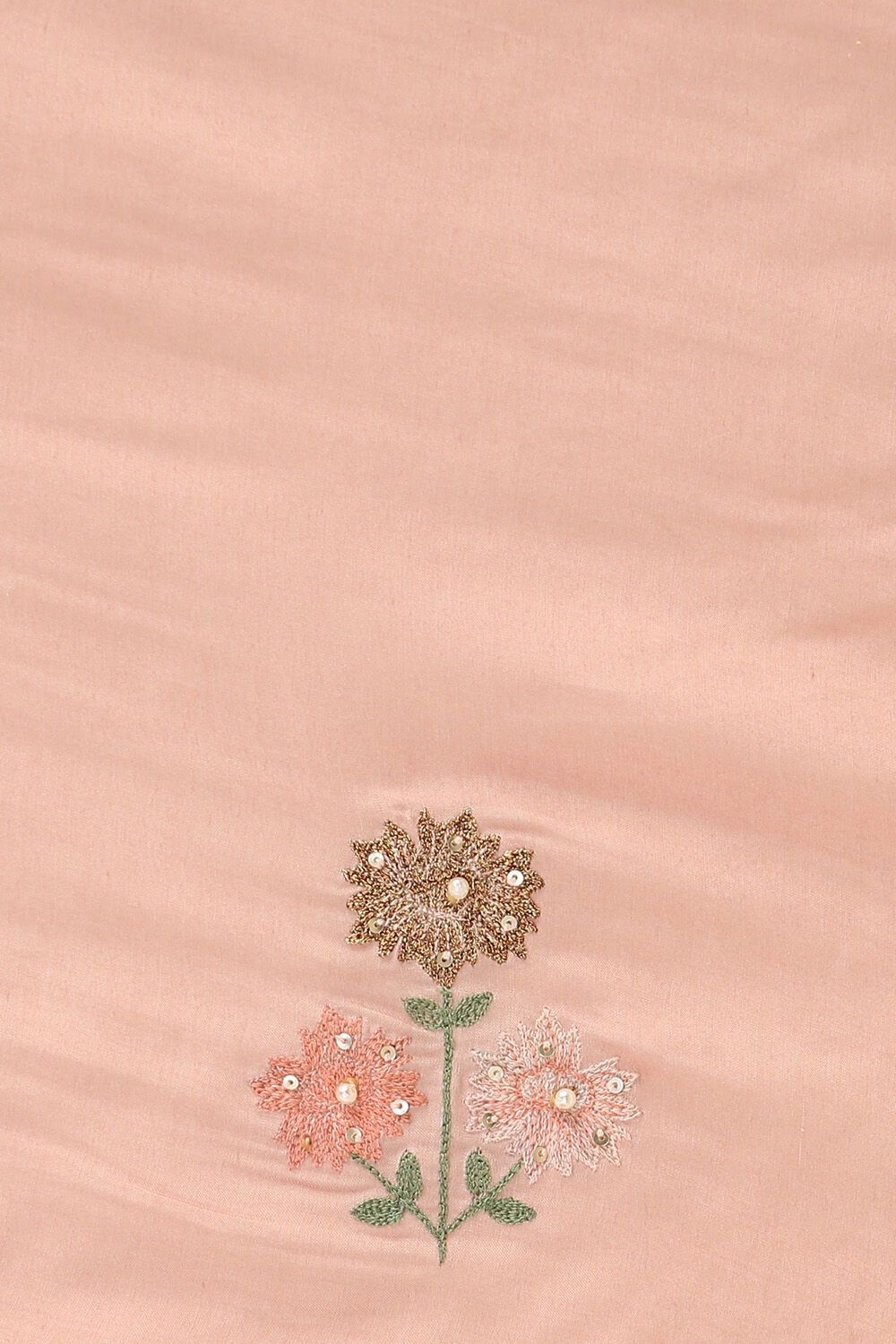 Light Pink Viscose Embroidered Saree image number null