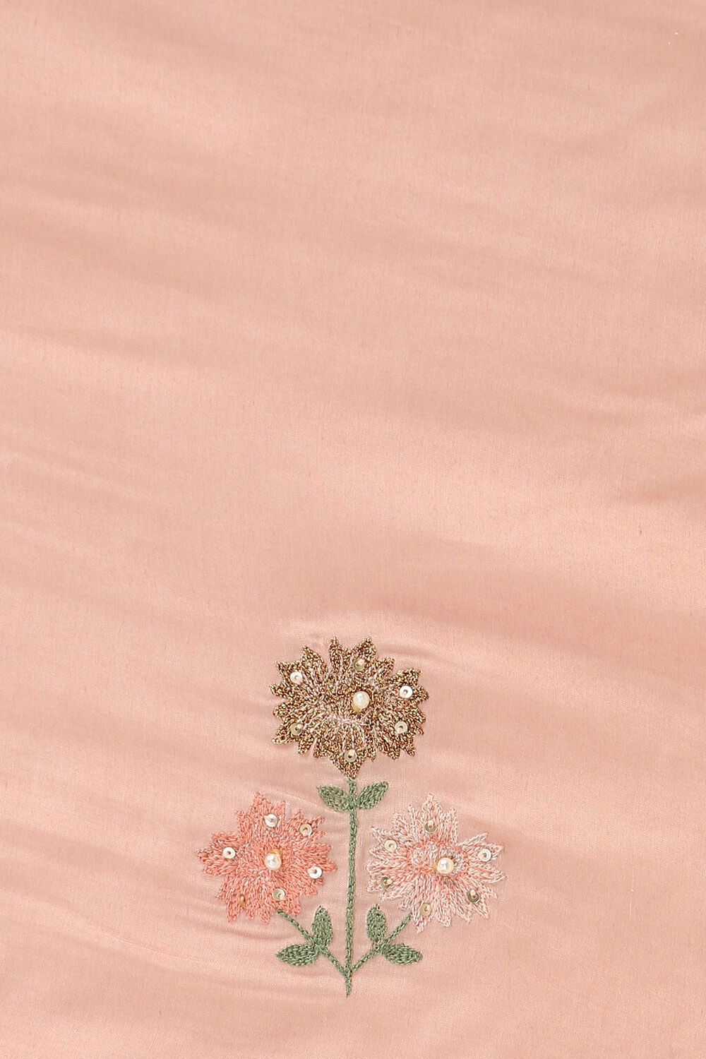 Light Pink Viscose Embroidered Saree image number null
